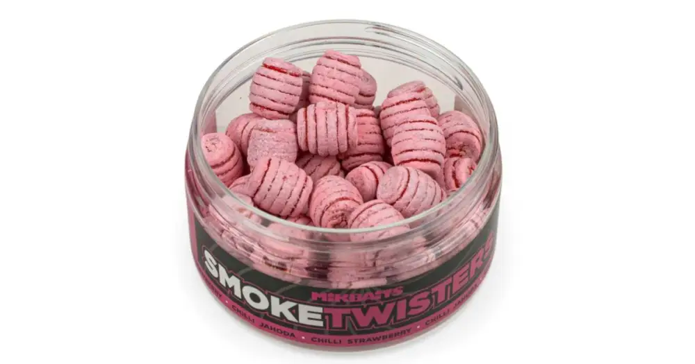 Nejlepší Cena Mikbaits Smoke Twisters Barrel 100 ml 12 mm - Chilli Jahoda