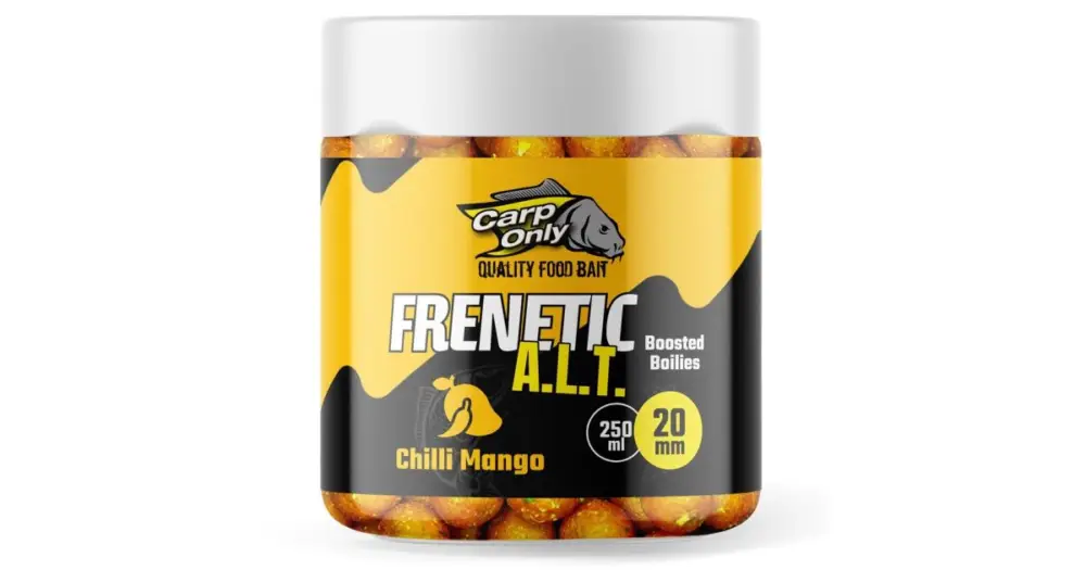 Carp Only Dipované Boilies Frenetic A.L.T. 24 mm 250 ml-Chilli Mango Pouze Dnes