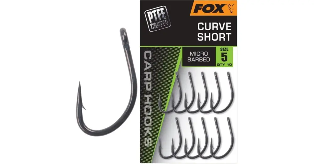 Fox Háčky Curve Shank Short 10 ks - Velikost 6 Must-Have