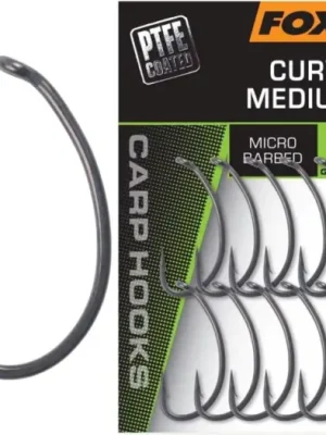 Zlevněný Fox Háčky Curve Shank Medium 10 ks - Velikost 2