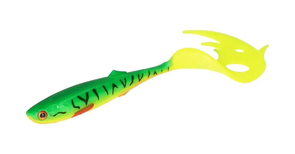 Pouze Dnes Mikado Gumová Nástraha Sicario Pike Tail Firetiger Balení