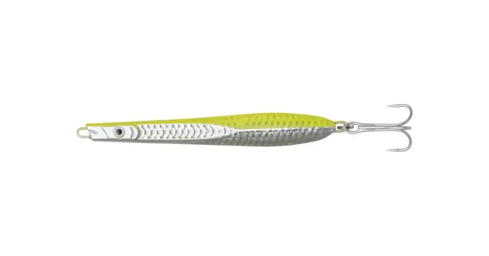 Kinetic Pilker Twister Sister Chartreuse/Silver - 300 g 20 cm #7/0 Oblíbený