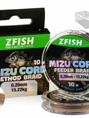Zfish Šňůrka MizuCord Method Feeder Braid 10 m - 0,10 mm 6,88 kg Expresní Doručení
