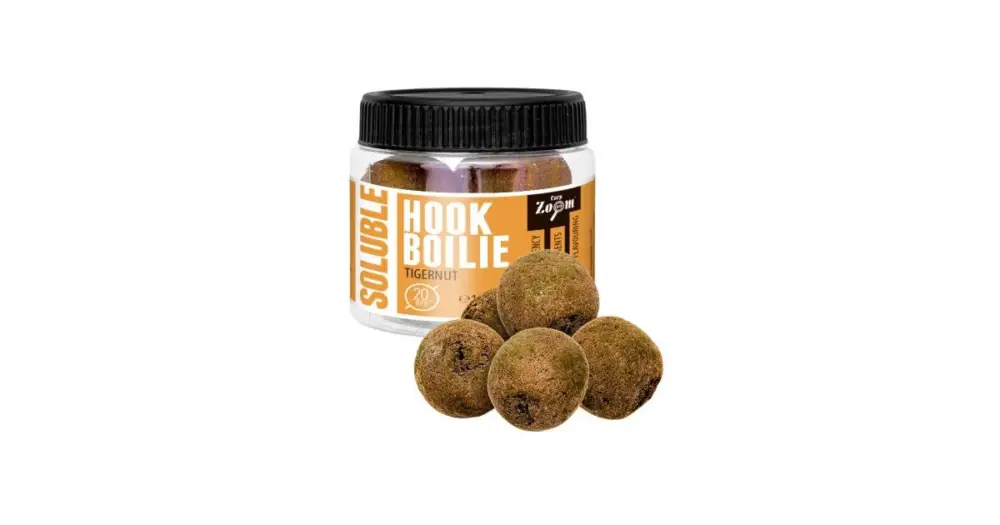 Carp Zoom Rozpustné Boilie Soluble Hook Boilie 110 g 20 mm - Tygří Ořech Cenově Výhodný