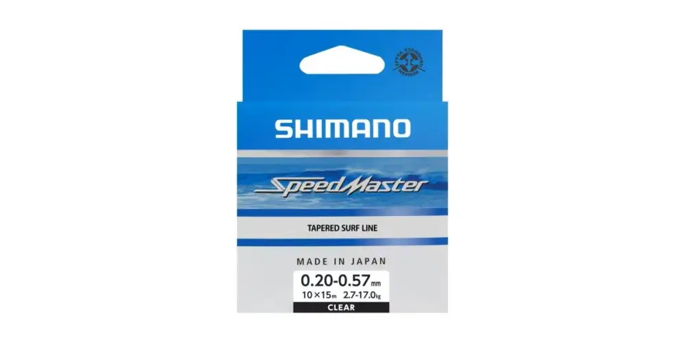 Shimano Ujímaný Šokový Vlasec Speedmaster Surf Taper Clear 10x15 m - 0,23-0,57 mm Tovární Cena