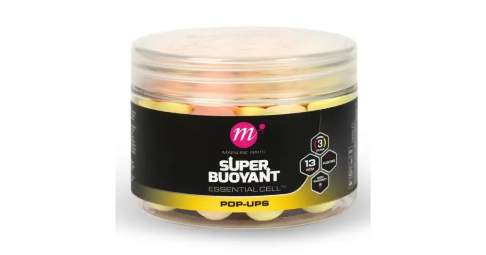 Vrácení Zdarma Mainline Plovoucí Boilie Super Buoyant Pop Up Pink Yellow White 13 mm - Essential Cell
