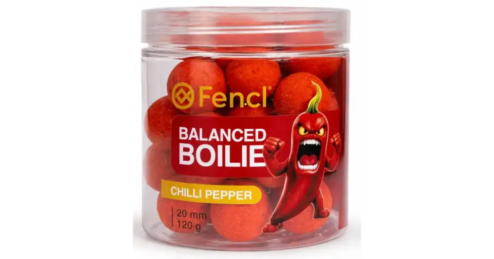 Levný Fencl Vyvážené Boilie Balanced Chilli Pepper 120 g 20 mm