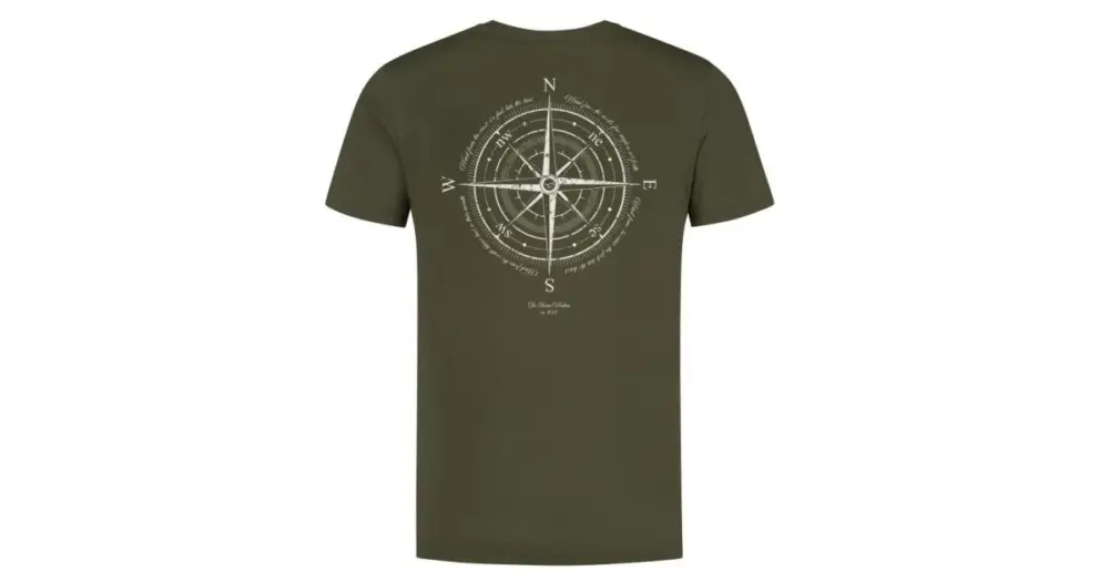 Hit Sezóny Korda Tričko Compass Tee Dark Olive - XXXL