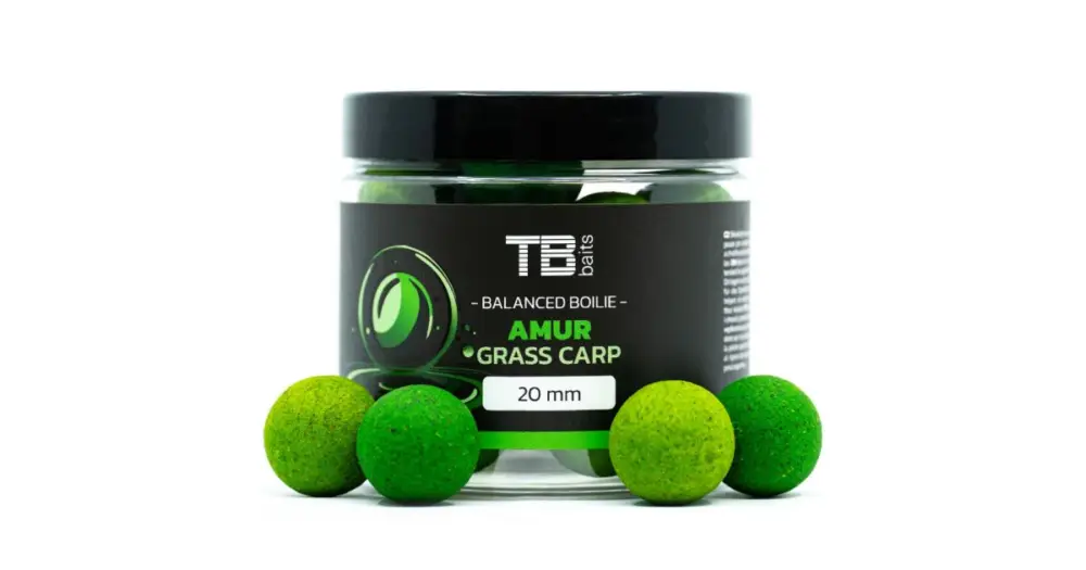 TB Baits Vyvážené Boilie Balanced + Atraktor Amur 100 g - 24 mm Přímo Od Výrobce
