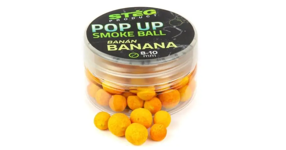 Objednat Nyní Stég Plovoucí Boilie Pop Up Smoke Ball 10 g 8-10 mm - Banana