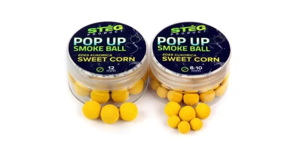 Vysoce Kvalitní Stég Plovoucí Boilie Pop Up Smoke Ball 10 g 8-10 mm - Sweet Corn