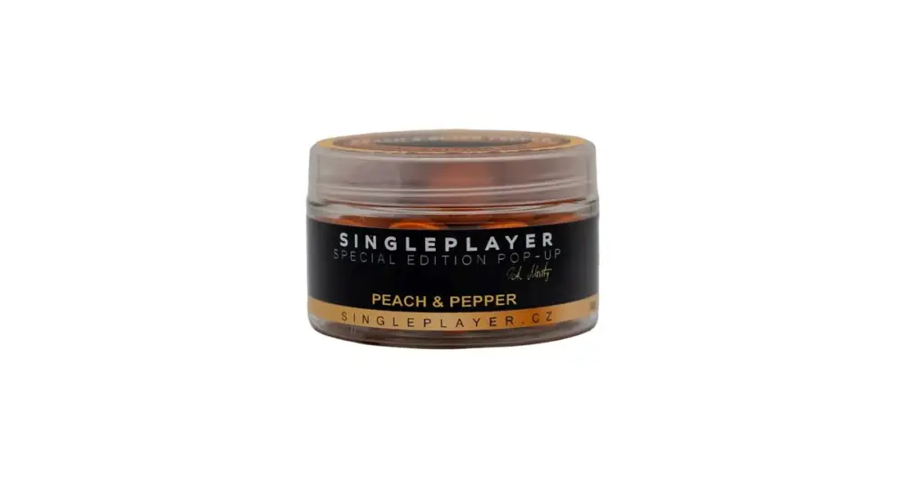 Singleplayer Plovoucí Boilie Special Edition Pop-Up Peach & Pepper 50 g Aktuální