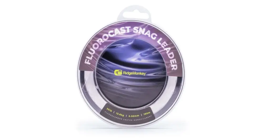 RidgeMonkey Vlasec Fluorocast Snag Leader 100 m Clear - 0,60 mm 40 lb Horká Nabídka