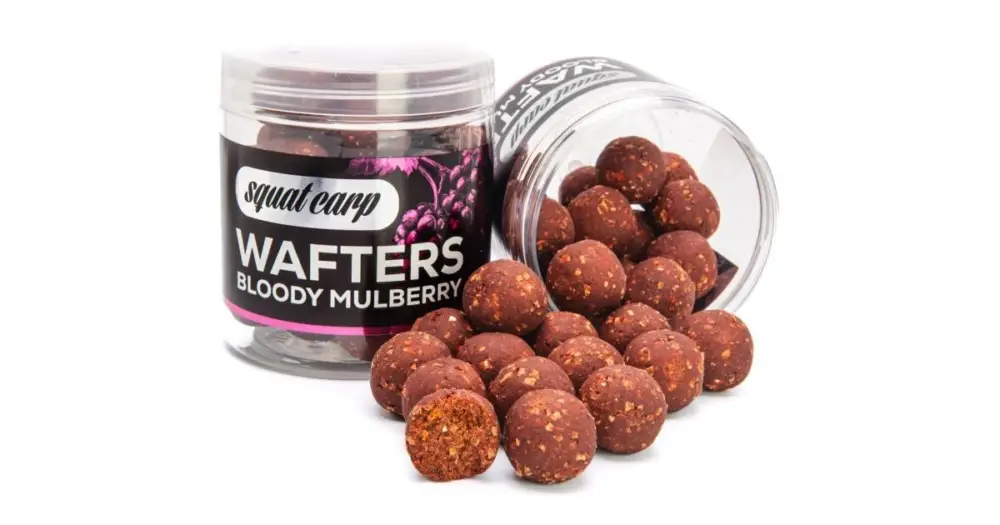 Squat Carp Vyvážené Boilies Wafters Bloody Mulberry - 150 g 20 mm Cenový Hit