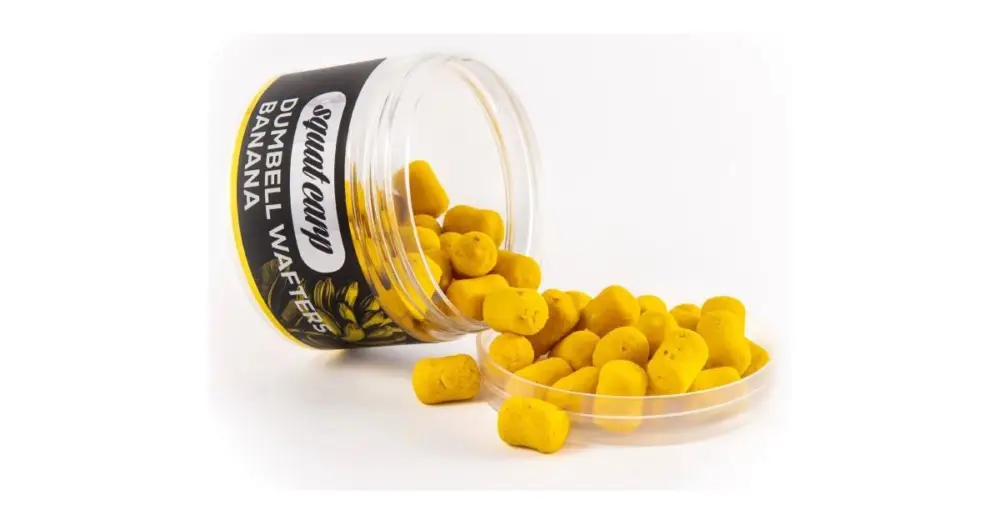 Squat Carp Vyvážené Boilies Wafters Dumbells Banana 55 g 10x16 mm Doprava Zdarma
