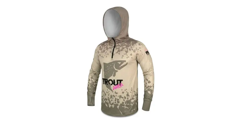 Delphin Tričko s Kapucí UV ARMOR 50+ Trout - L Omezená Nabídka