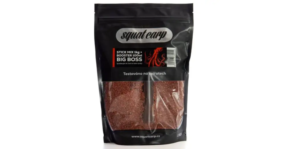Nejlepší Cena Squat Carp Stick Mix Big Boss 1 kg + Booster 100 ml