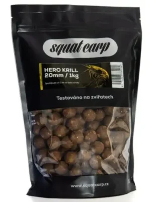 Zlevněný Squat Carp Boilies Hero Krill - 5 kg 20 mm