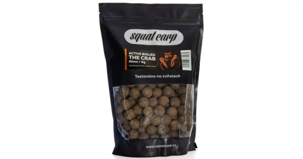 Sleva Squat Carp Active Boilies The Crab - 1 kg 20 mm
