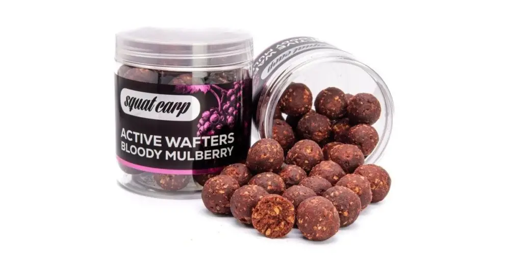 Nejlepší Volba Squat Carp Vyvážené Boilies Active Wafters Bloody Mulberry