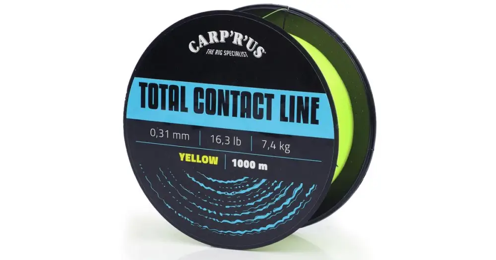 Carp´R´Us Vlasec Total Contact Line Yellow 1000 m - 0,37 mm 10,1 kg Cenový Hit