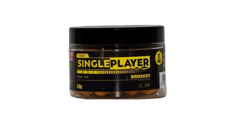 Singleplayer Plovoucí Boilies Pop-Up Boilies Broskev 50 g Doprava Zdarma