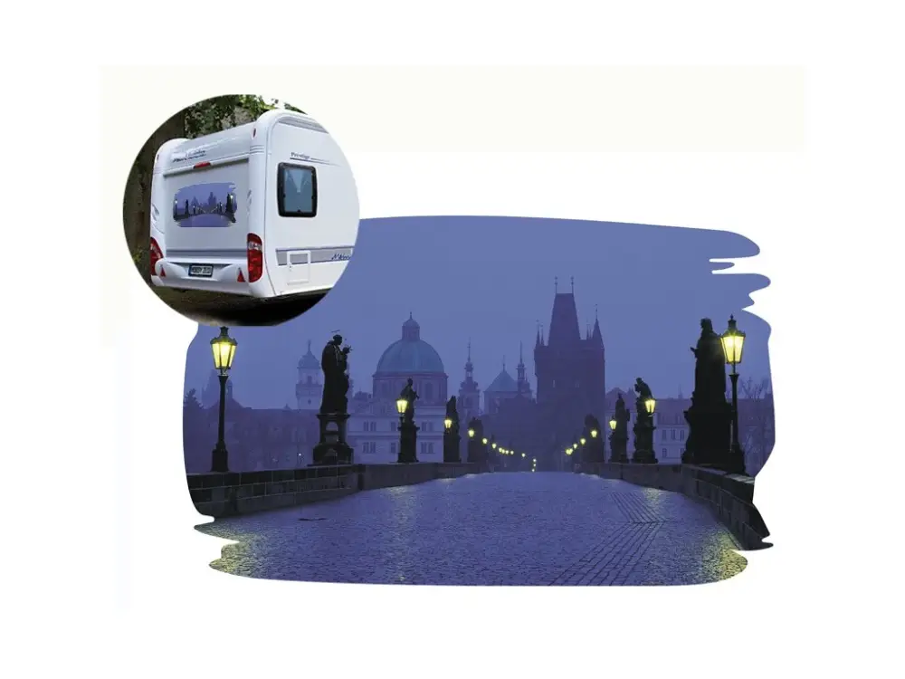 Samolepka PRAHA Autentický