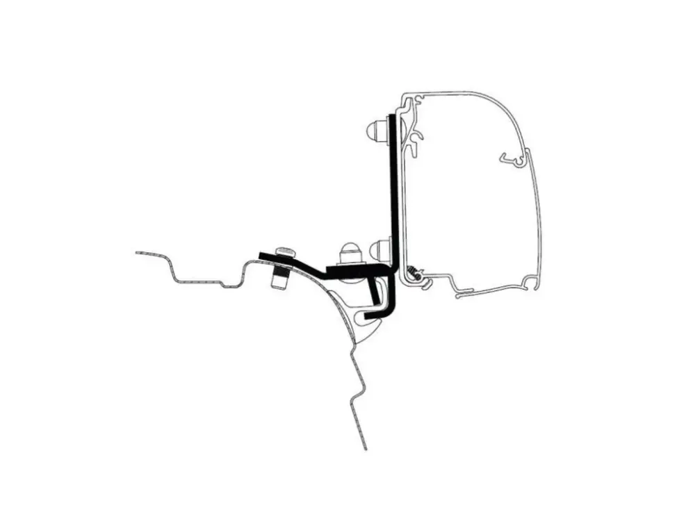 Adaptér Brandrup Rail G2 pro TO 4200/4900 - VW T5 / T6 Finální Výprodej