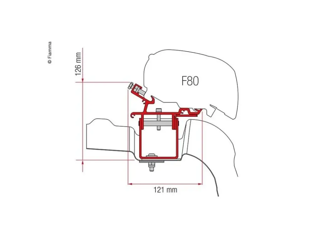 Fiamma Adaptér F65/F80 Standard Ihned K Objednání