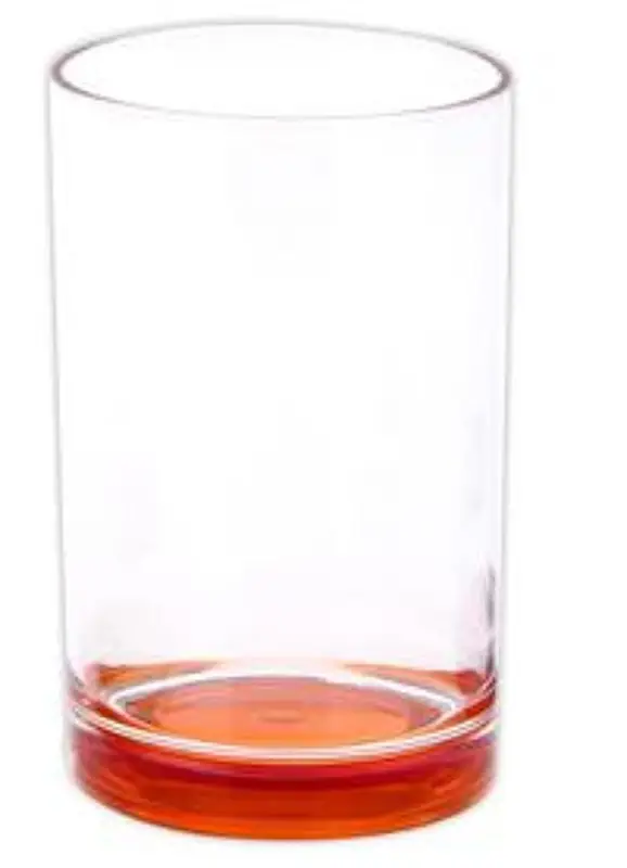 Levný Sklenička 0.35 L s oranžovým dnem