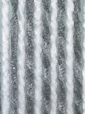 Závěs 100x205 cm, šedá/bílá Výhodná Nabídka