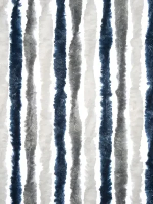 Závěs 56x205 cm, modrá/stříbrná Finální Výprodej