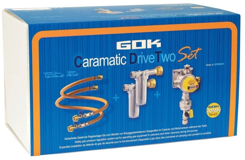 Originální Set regulátor/hadice/filtry Caramatic DriveTwo 30 mbar vertikální