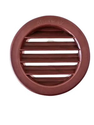 Ventilační mřížka, průměr 8 cm, hnědá Výprodej