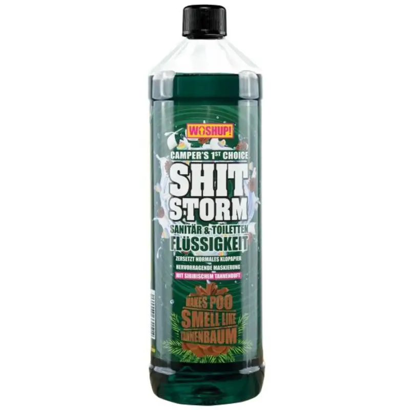 Rozkladová WC chemie Woshup! Shitstorm jedle 1 l Nejlepší Cena